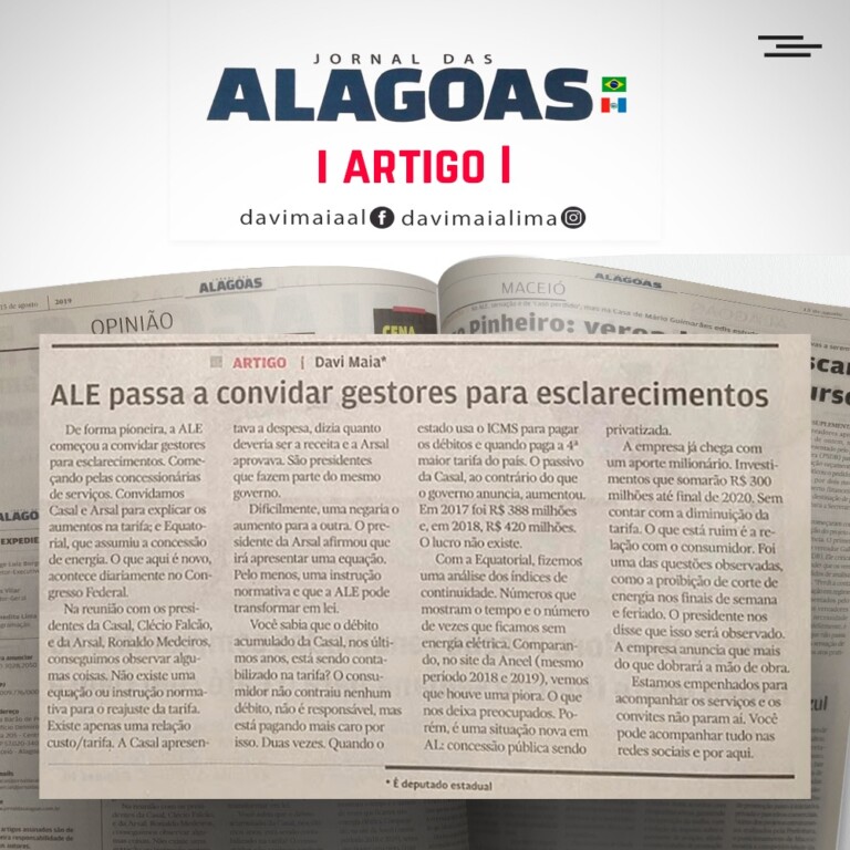 ALE passa a convidar gestores para esclarecimentos
